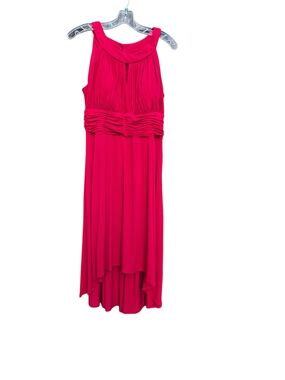 dressbarn Bright Fuchsia Strapless Petite Dress
